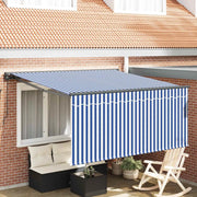 Tenda Retrattile Blu e Bianco 300 x 250 cm 3329913