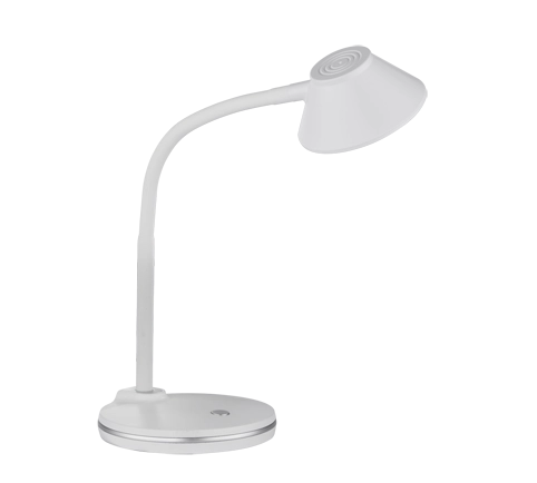 Lampada Tavolo Studio Scrivania 3W Led Flessibile Bianca Berry GD Trio