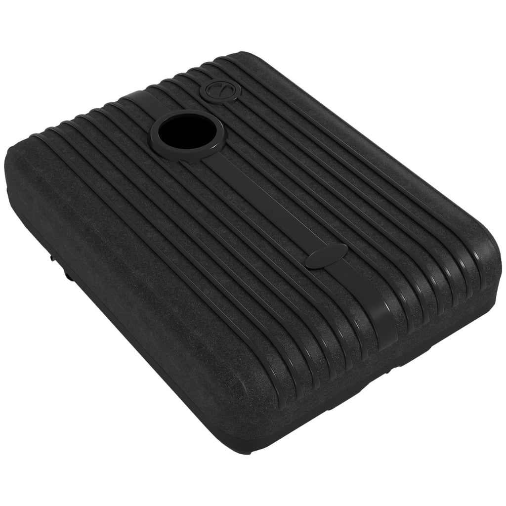 Base per Ombrellone Giardino ¨C zephmum ¨C Nero, HDPE, 80x60 cm