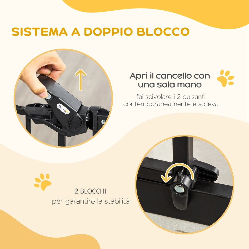 Cancellino per Cani Estensibile ¨C Minimal ¨C Nero 74-80cm