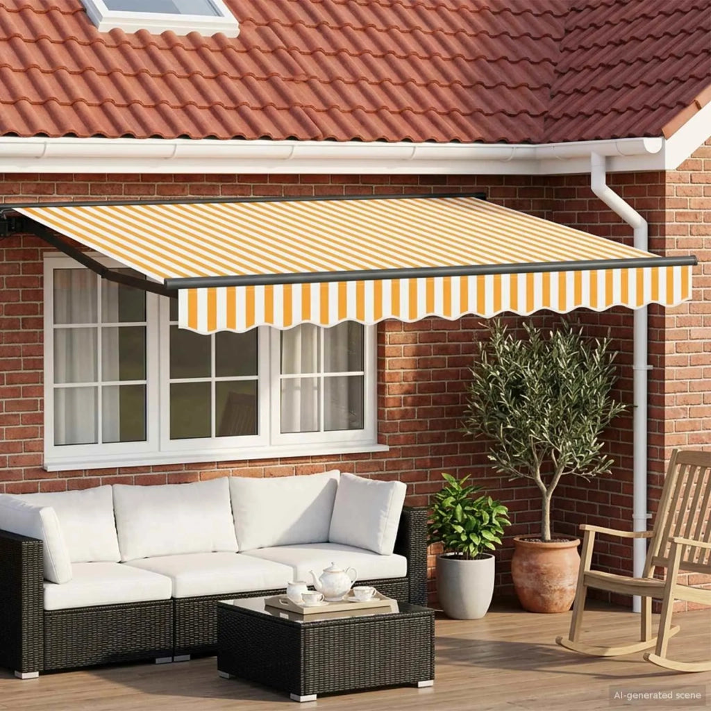 Cornice per Tenda Manuale con LED 3,5 x 2 m 3420764