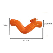 Sifone firenze orizzontale in pvc  (1 Tappo) : Diametro - 100