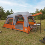 Tenda Istantanea Grigio e arancione 8 persone 42017486