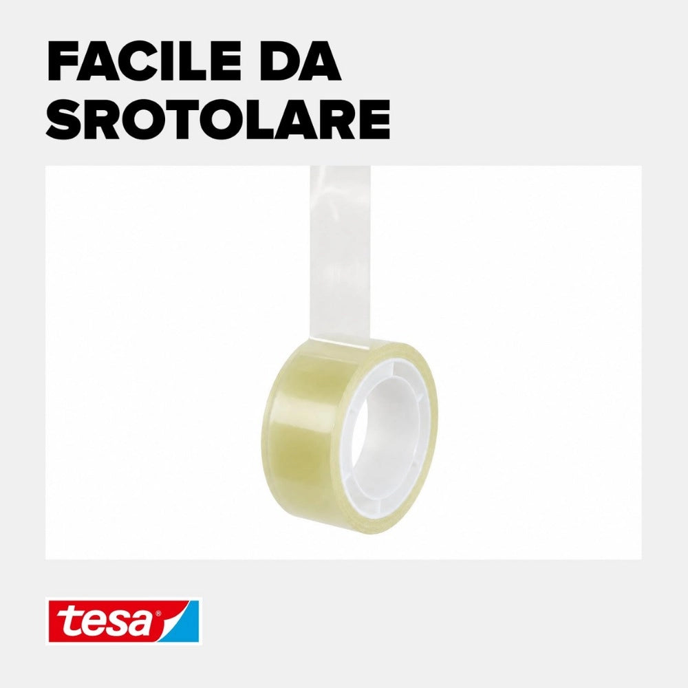 Tesa tesafilm standard nastro adesivo multiuso 66m x 15mm - 10 rotoli
