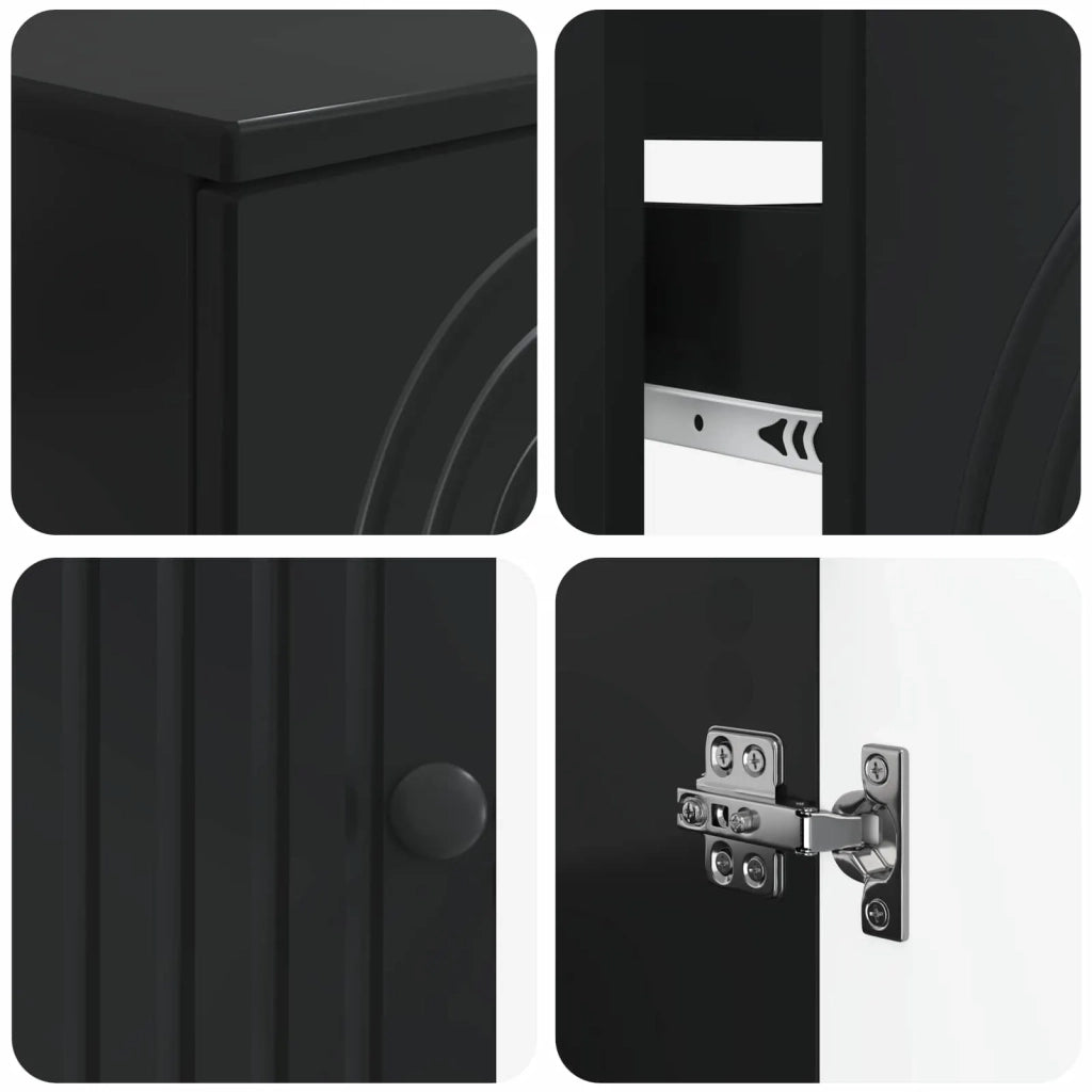 Set di Armadi da Bagno da 2 Pezzi ALKMAAR Nero 3417505