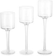 Set di 3 Contenitori per Bicchieri in Vetro Eleganti