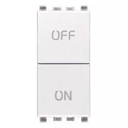 VIMAR EIKON - DUE PULSANTI INDIPEND. NO+NC 10A BIANCO