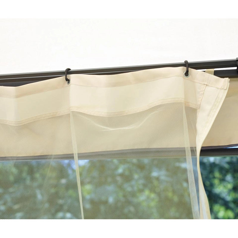 Gazebo rettangolare MOIA 3x4 in ferro epoxy antracite