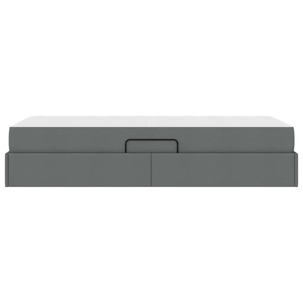 Letto con contenitore e materasso Grigio scuro 90 x 200 cm 3399635