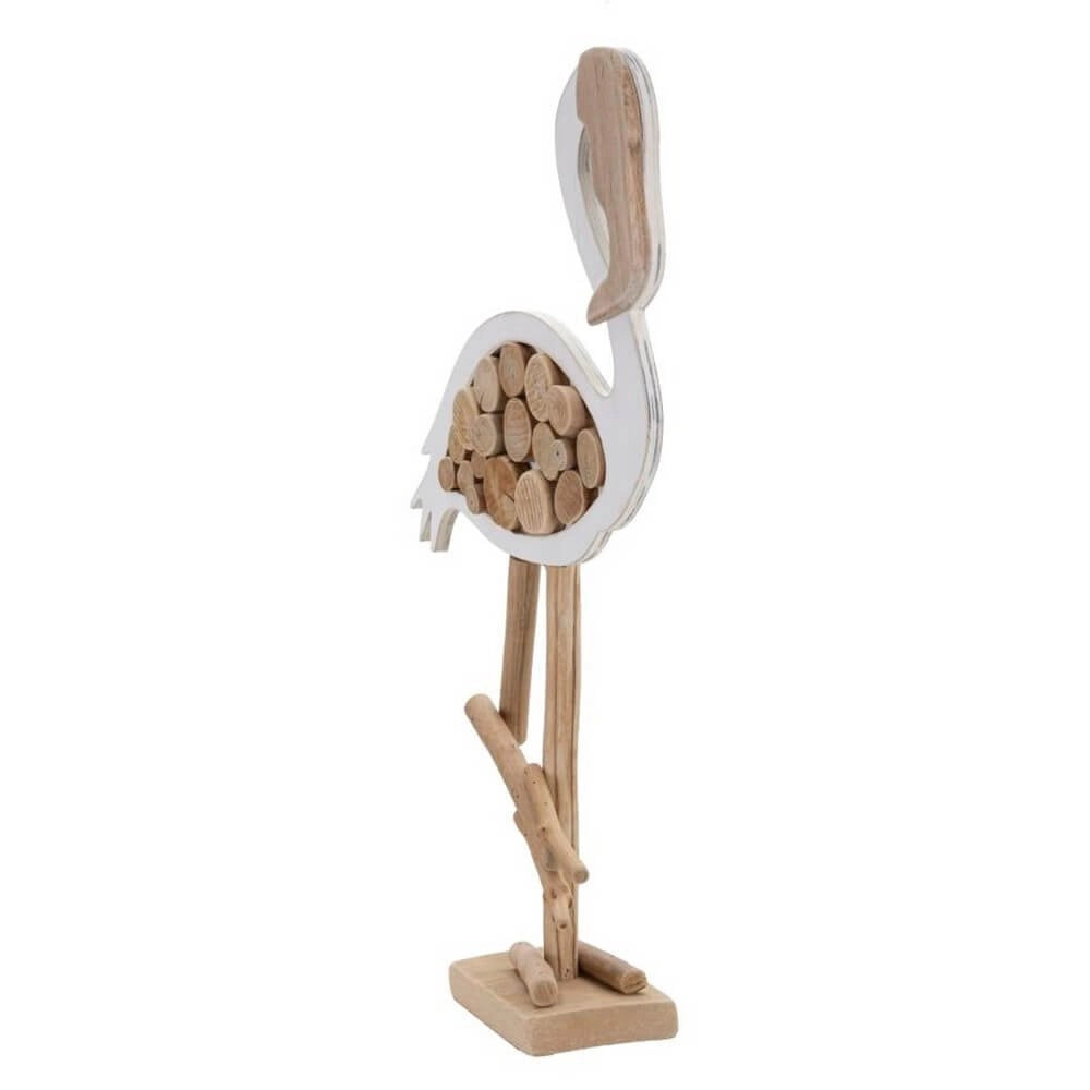 Scultura flamingo nature cm 31X9X56 - FLAMINGO