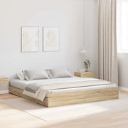 Struttura letto con contenitore Rovere Sonoma 180 x 200 cm 3335271