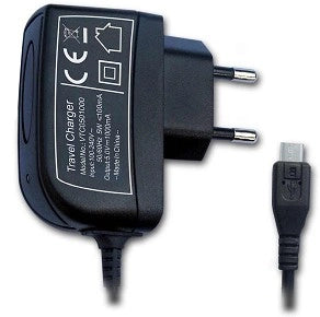 Caricabatterie da rete Micro USB uscita 1000mAh