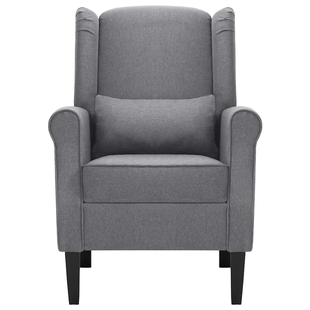 Poltrona | Sedia Relax Grigio Scuro in Tessuto