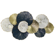 Quadro metallo oro blu cm 91,4x6,4x49,5