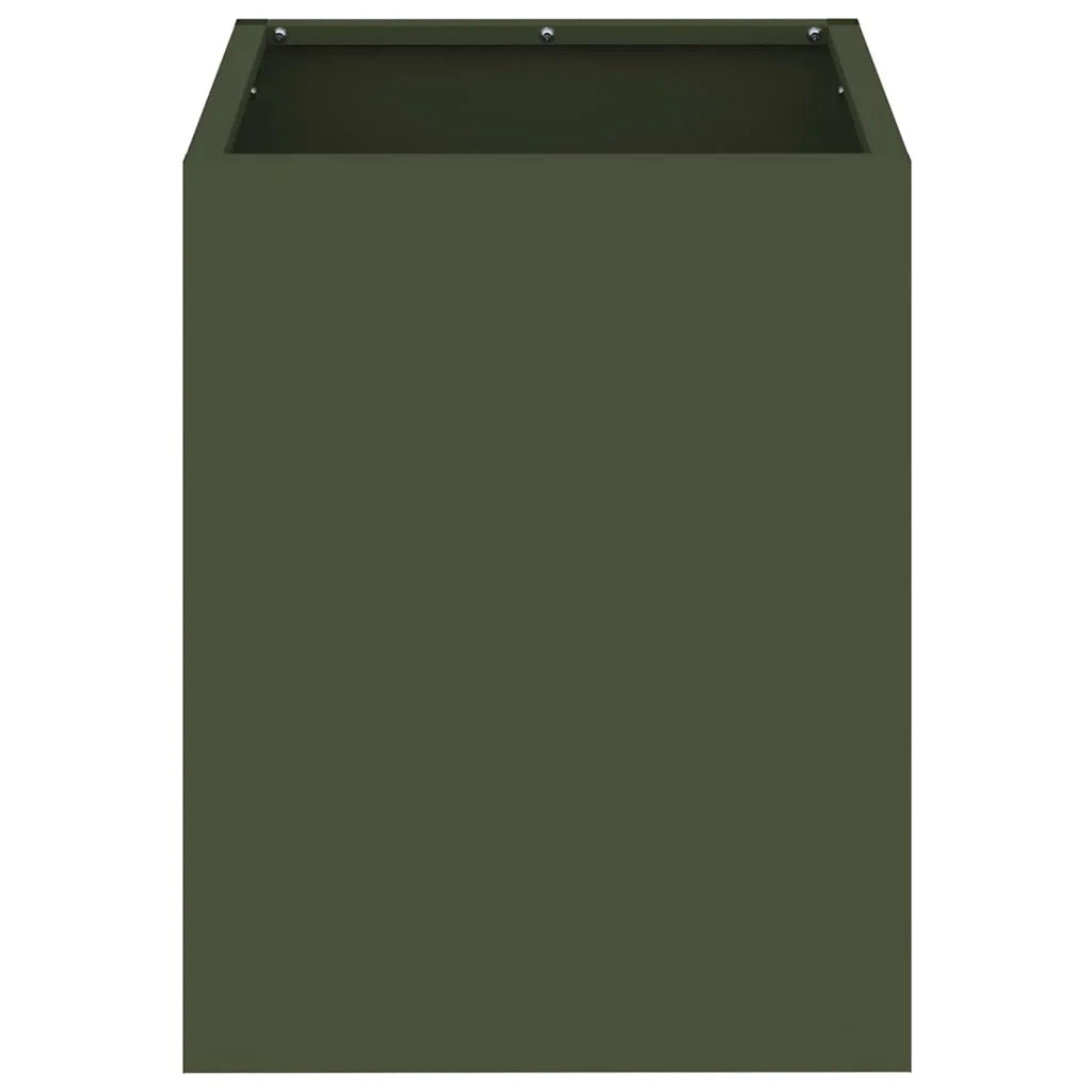 Vaso da giardino Verde oliva 32 x 32 x 40 cm 876346