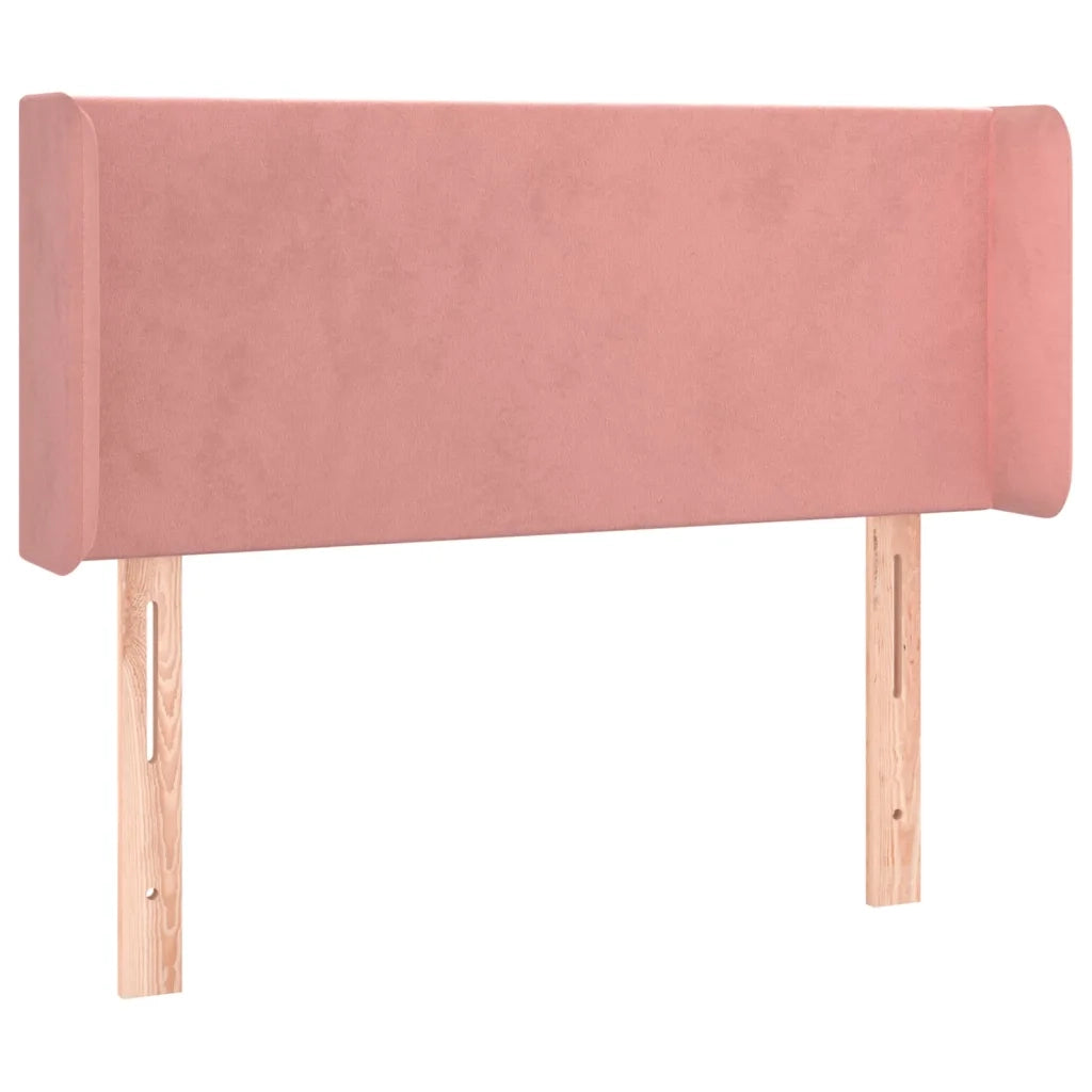 Testiera | Testata a LED Rosa 93x16x78/88 cm in Velluto