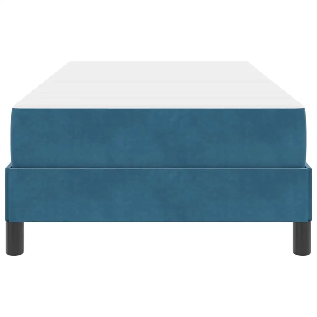 Letto a molle con materasso Blu Scuro 80 x 210 cm Tessuto 3398723