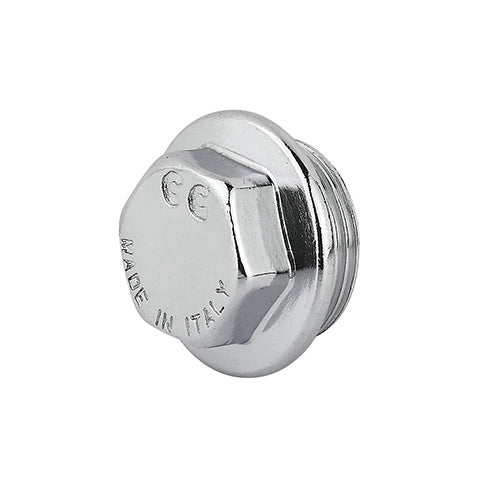 TAPPO MASCHIO OTTONE CROMO- 1- CAVAL- pezzi 10