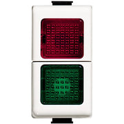 Bticino Matix modulo portalampada vetro verde/rosso AM5064V