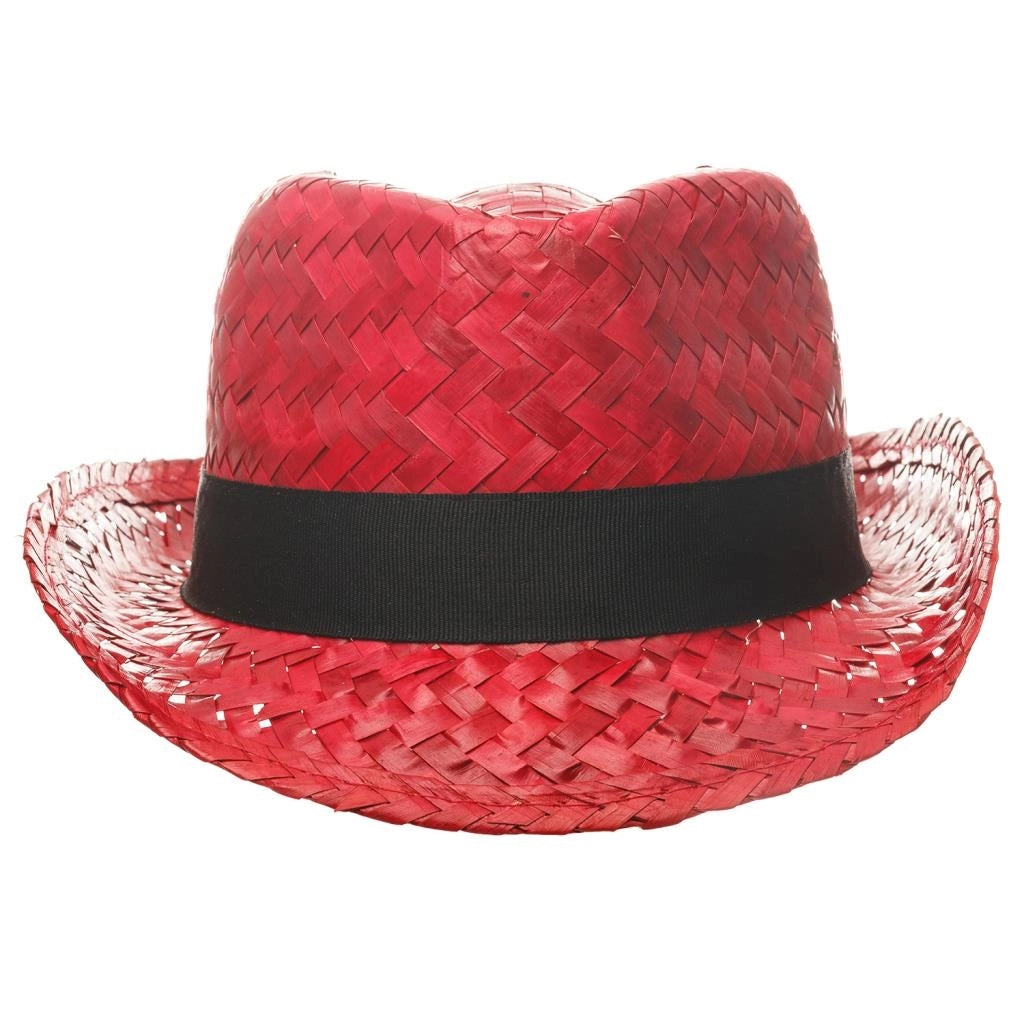Cappello in paglia rossa 58x5