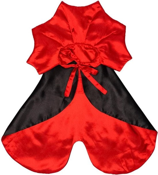 Costumi da Halloween per Gatto e Cane - Cappuccio Vampiro - Abbigliamento per Animali con Mantello - Cucciolo - Piccolo Cane