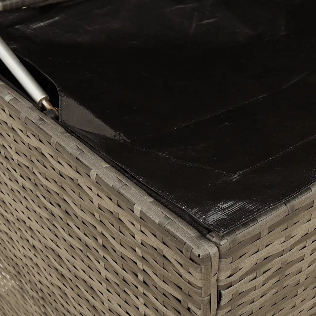 Scatola per Cuscini da Esterno Grigio 100x55x55,5 cm Polyrattan 4104143