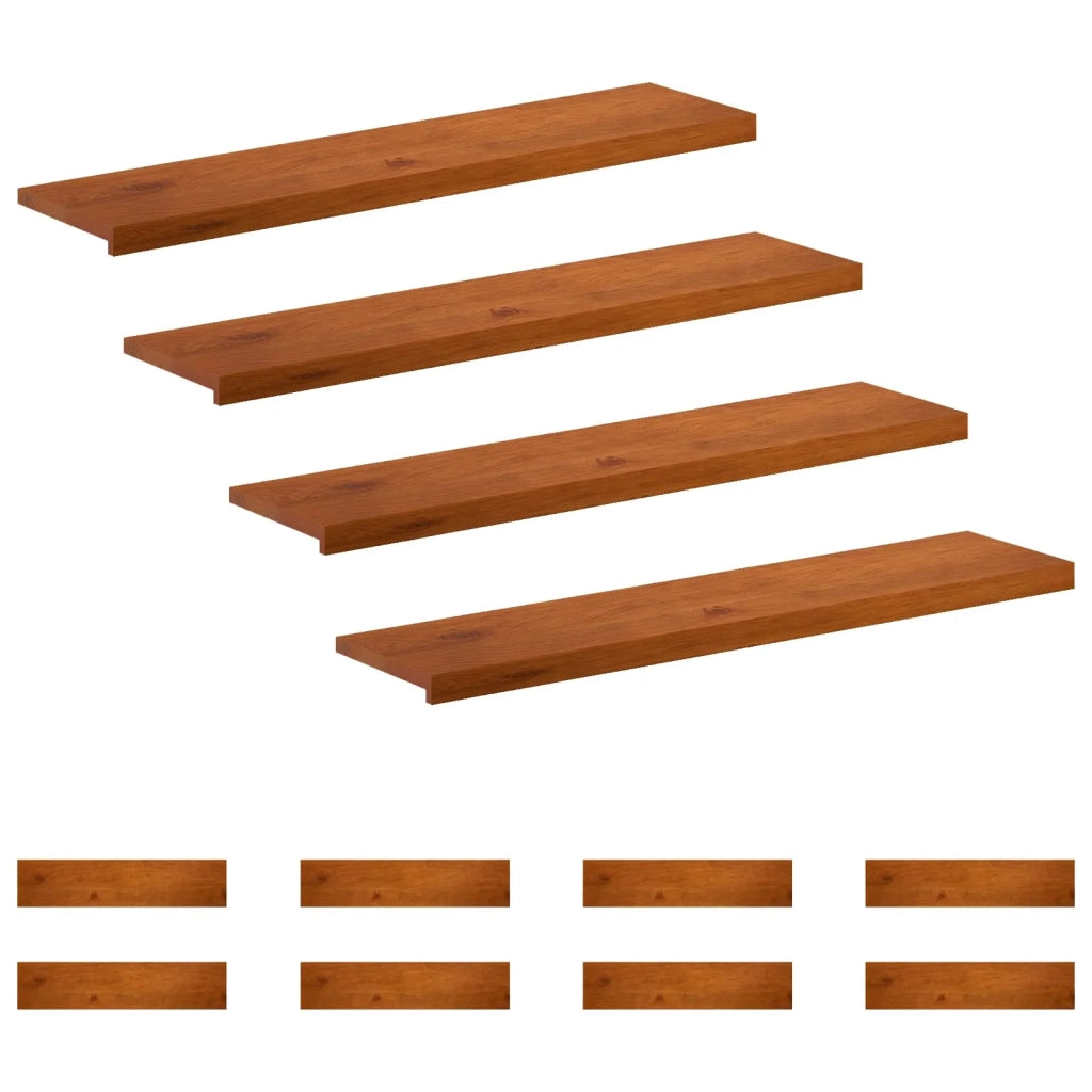 Gradini per Scale 12 pz 120 x 30 x 2 cm Marrone 3449428