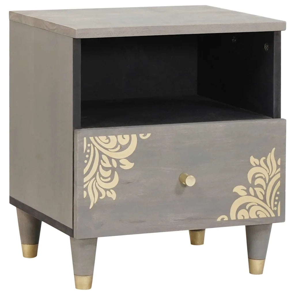 Armadio da Notte con cassetto 2 pcs Grigio 40 x 33 x 46 cm 4018779