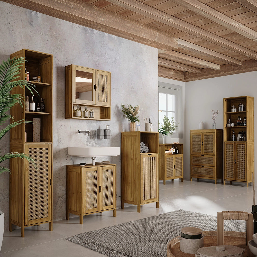 Vicco mobiletto bagno Bambù 60 x 80 cm