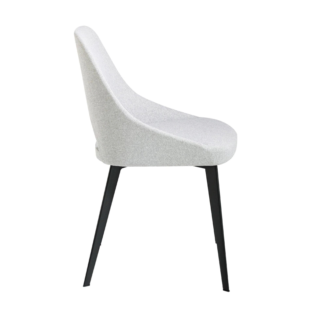 Sedia in tessuto grigio