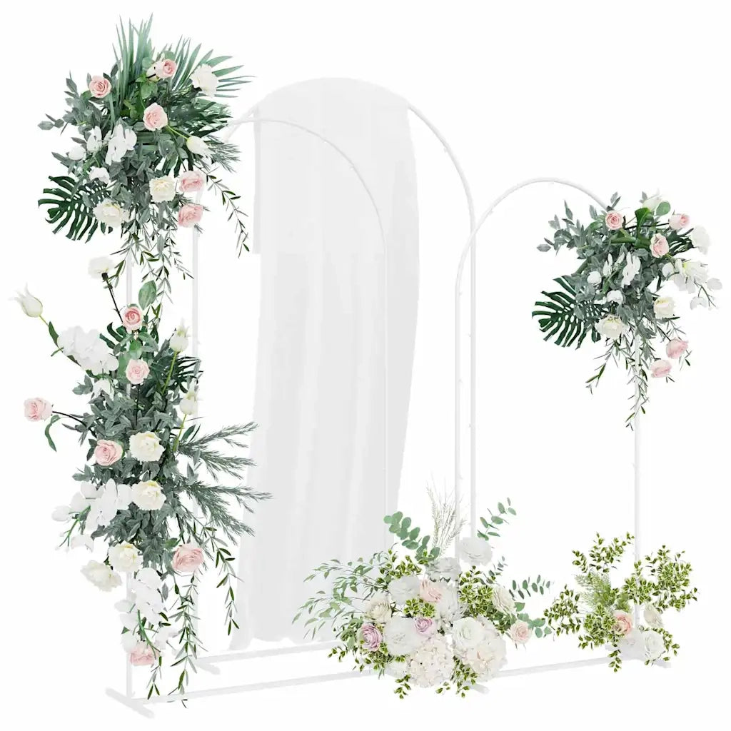 Arco Nuziale 3 pcs Bianco Acciaio 42023037