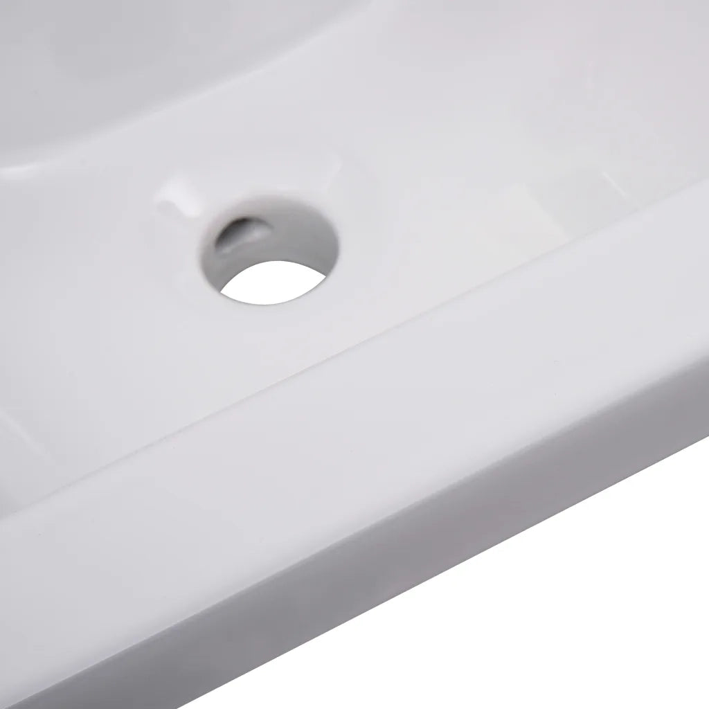 Lavabo da Incasso 42x39x18 cm in Ceramica Bianco 145060