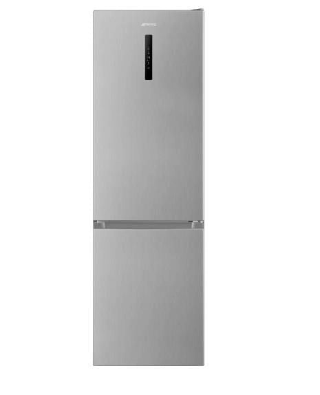 Smeg RC20XDNE - Frigorifero Combinato 331 L, Total No Frost + MultiFlow + KIT_chenFit con Display, (200 × 60 × 65 cm), Inox