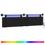 Testiera | Testata sospesa Con luce LED Nero Similpelle