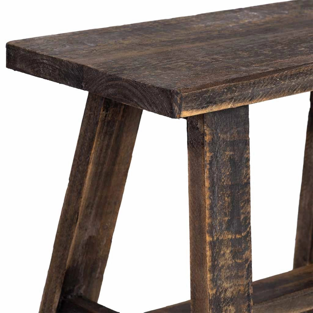 Sgabello in legno 42x28x43h cm