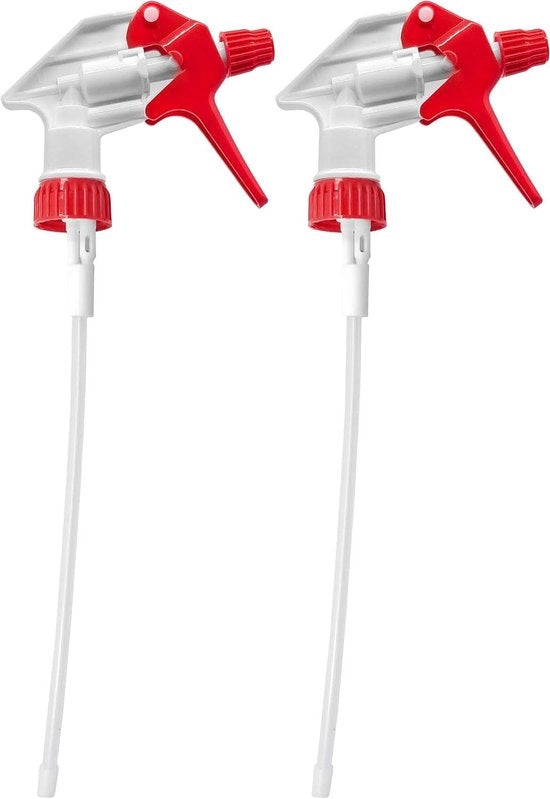 Spout per bottiglie - Adattatore di spruzzo - Set a due pezzi - Rosso