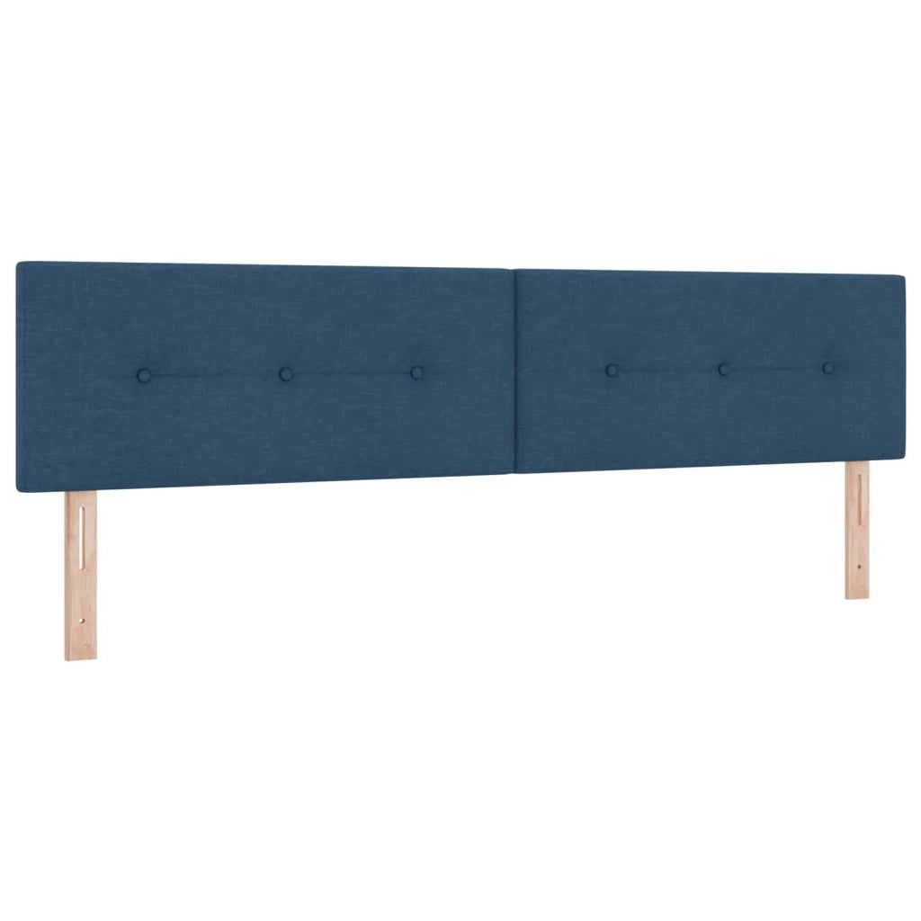 Letto box spring con materasso Blu 200 x 200 cm Tessuto 3452505