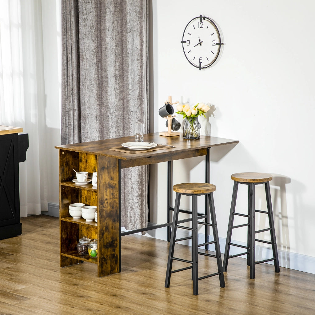 Tavolo da bar allungabile ¨C Minimal ¨C 120x76x91 cm marrone
