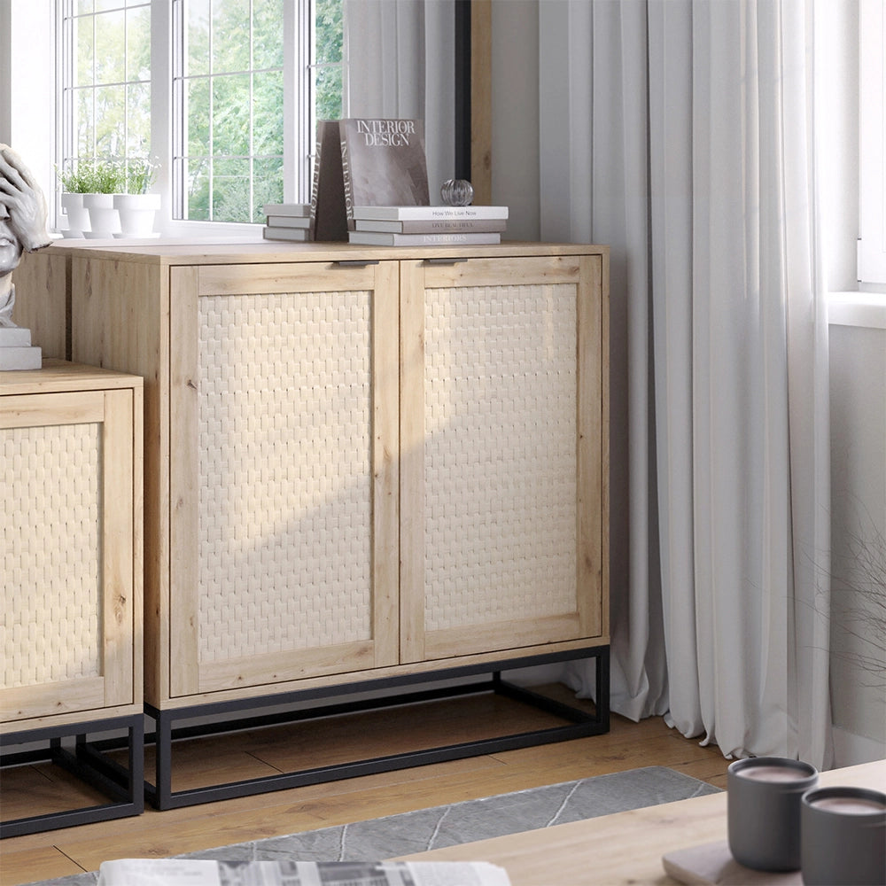 Vicco Cassettiera Marrone 40 x 92.5 cm con 2 porte