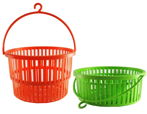 CESTINO MOLLETTE ALLUNGABILE IN PLASTICA CON MANGLIA E GANCIO