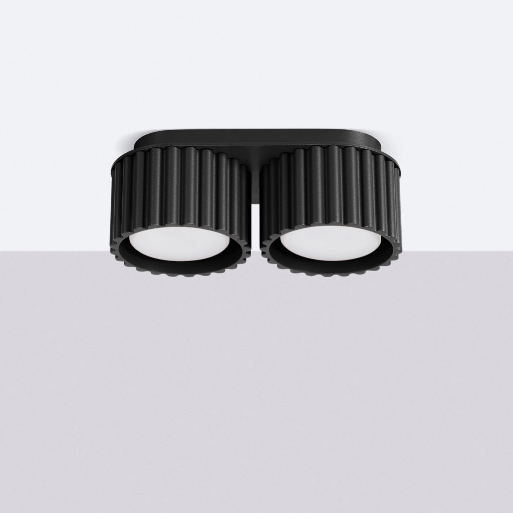 Lampada a soffitto AURA 2 nero Gx53