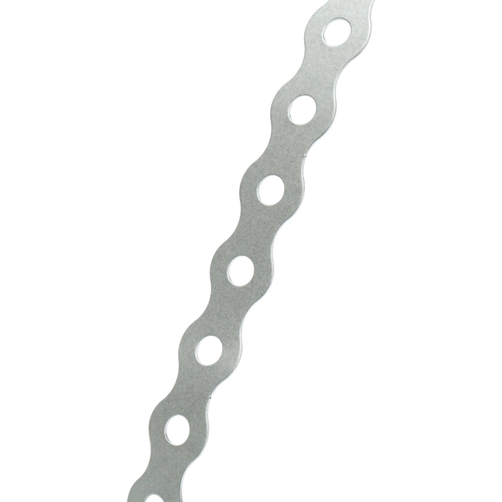Nastro metallico perforato 17x0,9mm, lunghezza 10m