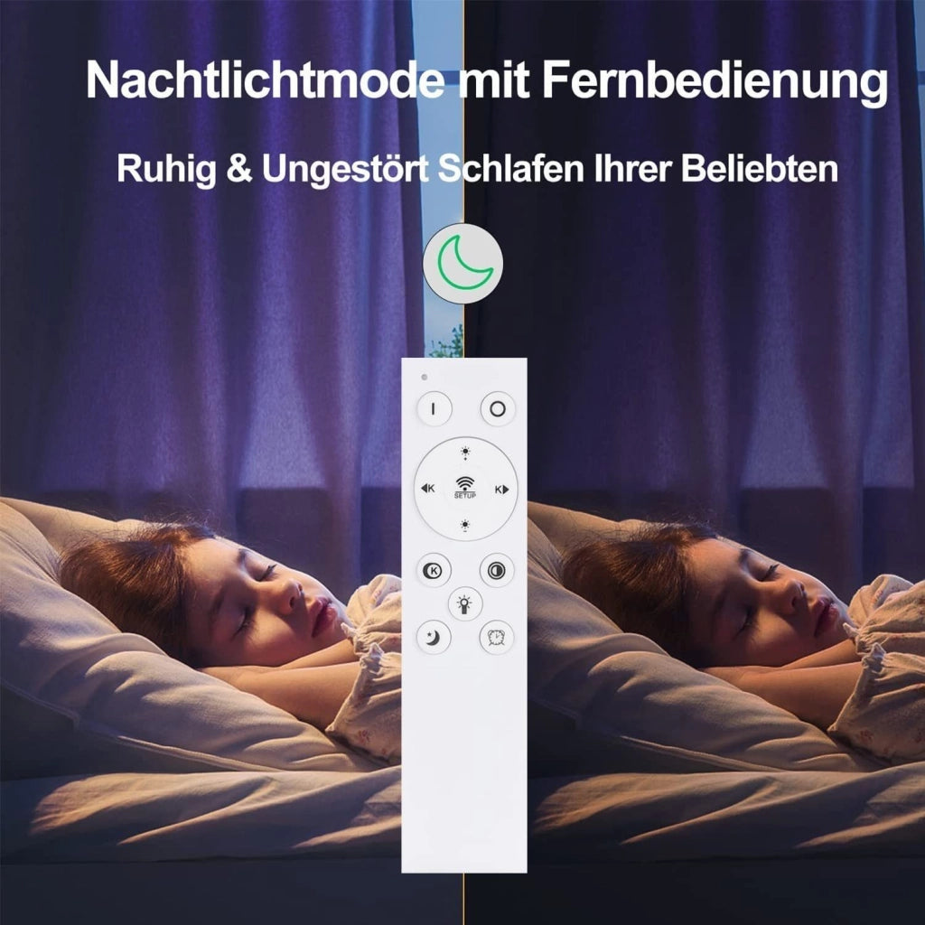 ZMH Lampada da soffitto a LED con telecomando - Illuminazione interna regolabile