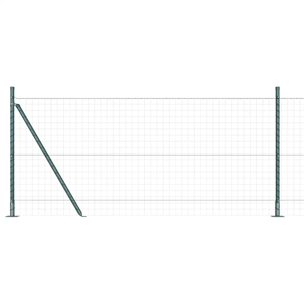 Palo della recinzione 13 pcs Verde Acciaio 42004287
