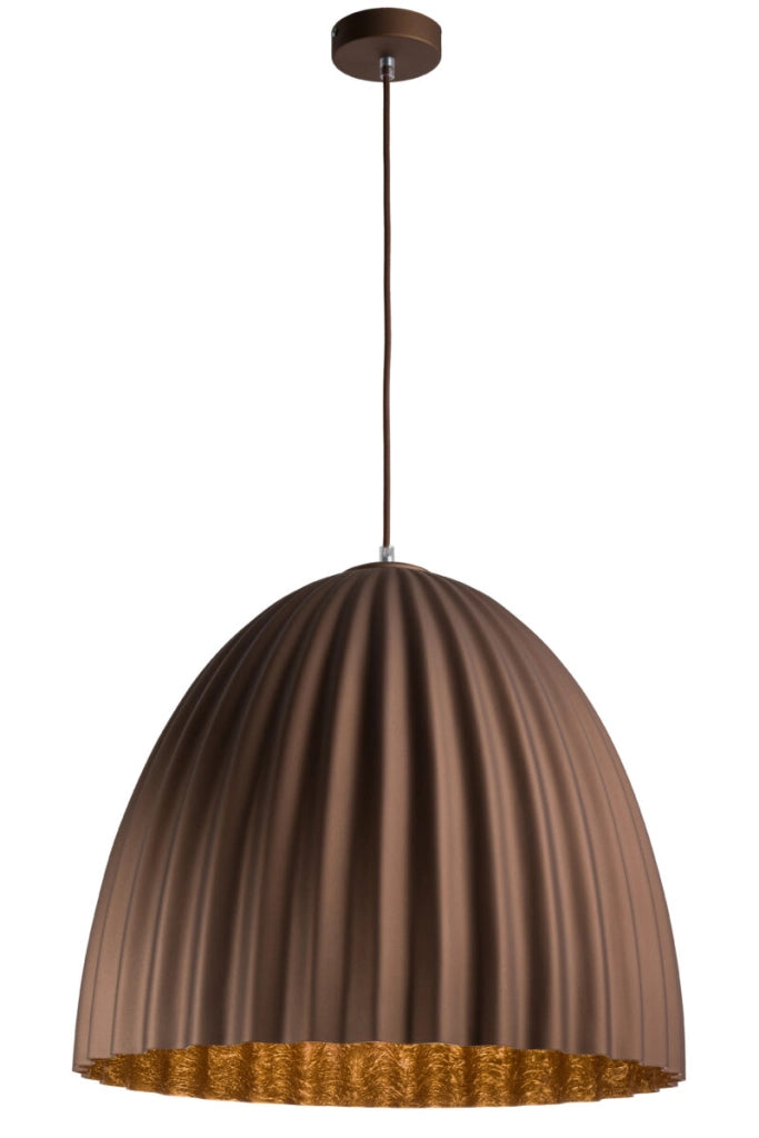 Lampada a sospensione Telma bronzo/rame Ø50 E27 Sigma