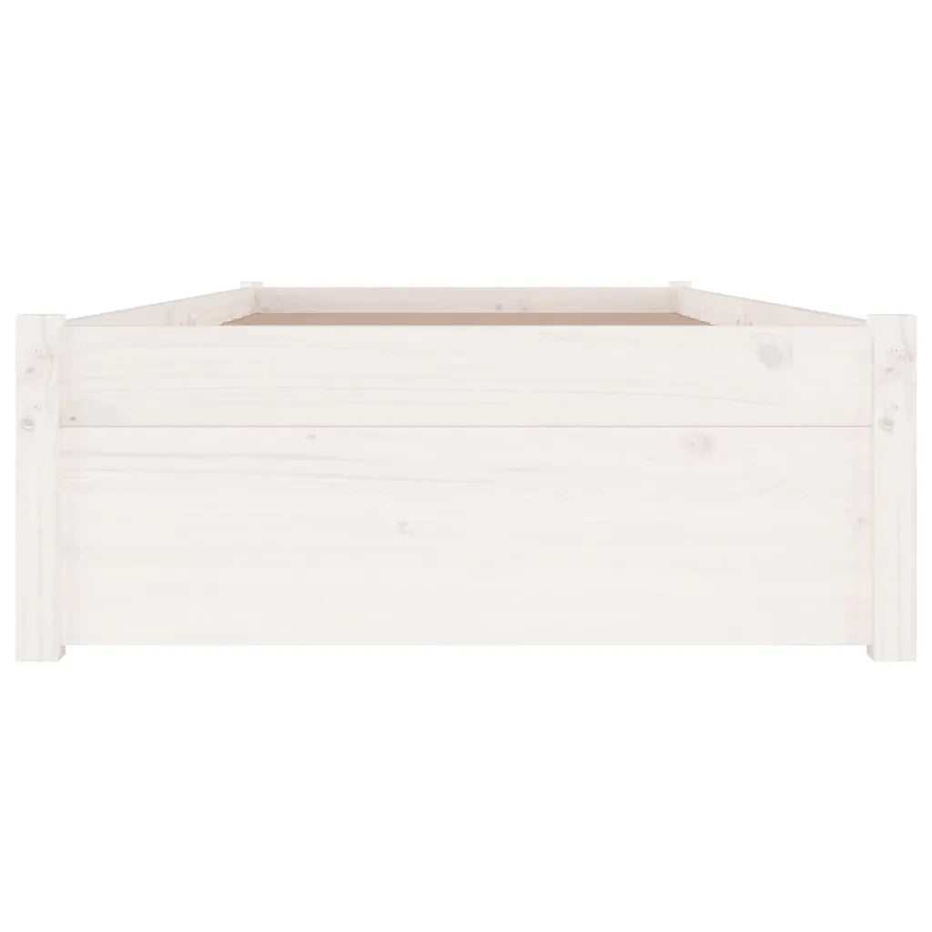 Giroletto Bianco con Cassetti 75x190 cm Small Single