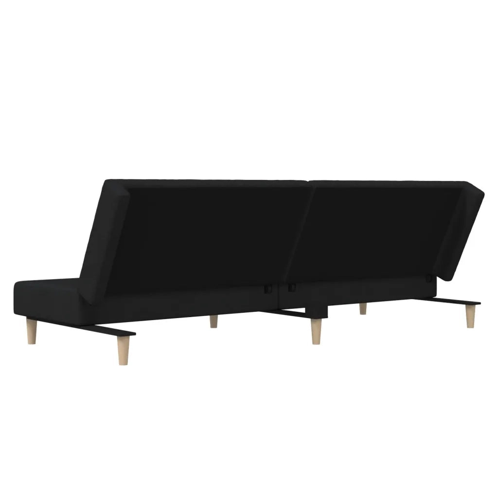 Divano letto | Sof¨¤ letto | Letto singolo a 2 Posti Nero in Tessuto