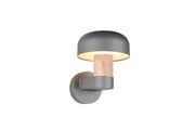 Applique da esterno, alluminio, antracite e legno, H 25 cm, Fraser
