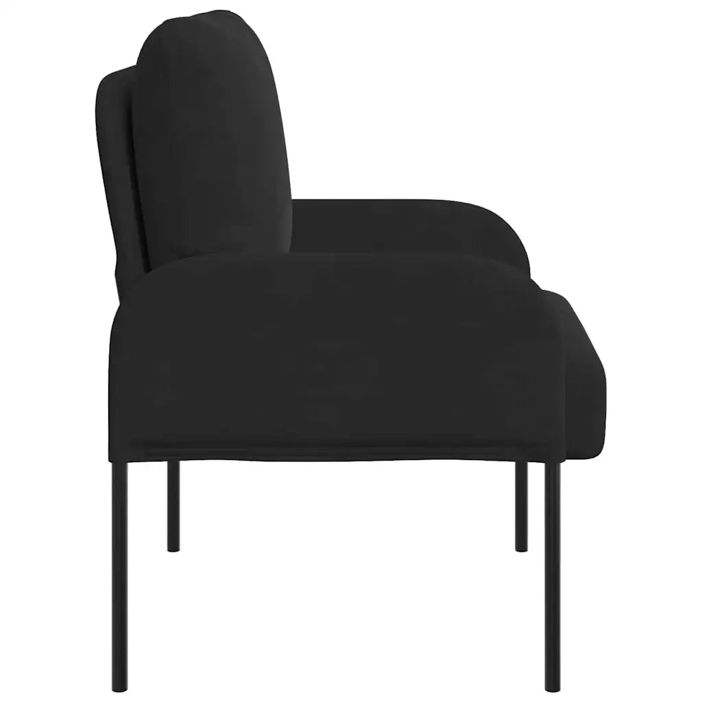 Divano | Divano da soggiorno | Sofa con cuscino 55cm Nero Legno compensato