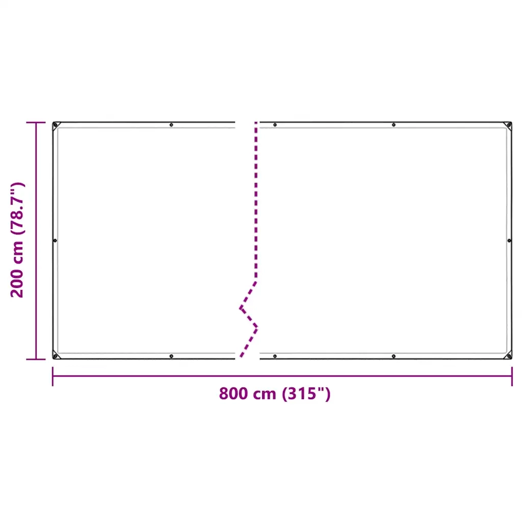 Telone Trasparente con Occhielli 2x8 m in PVC 4018596